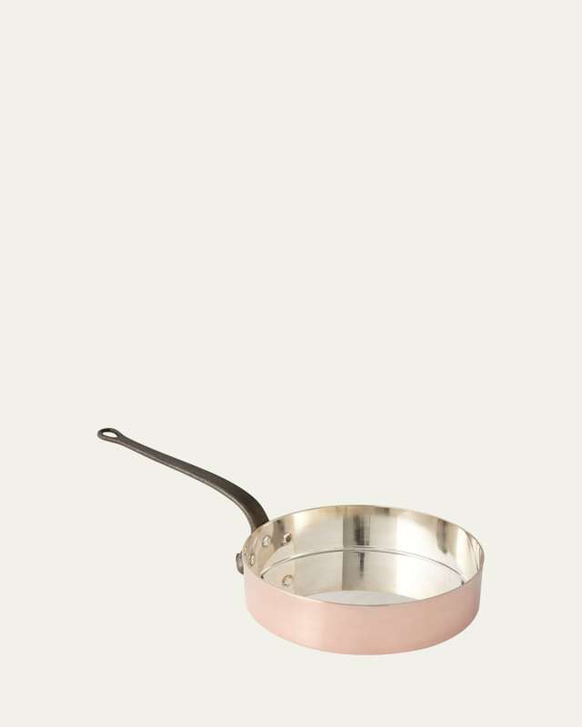 Solid Copper Saute Pan with Tin Lining